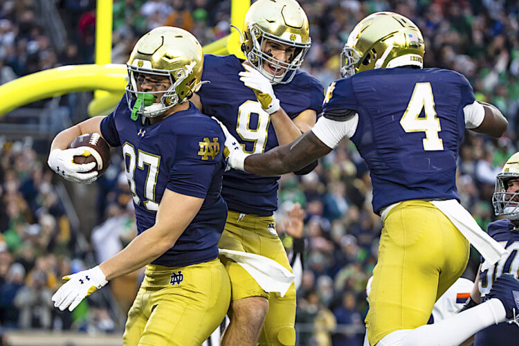 No 6 Notre Dame Faces No 18 Army News Sports Jobs The Times Leader Notre Dame 750x500 